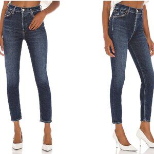 like new AGOLDE Nico High-Rise Slim Jeans / 25 / cabana